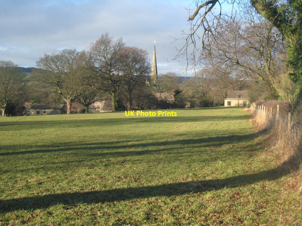 Photo 6"x4" Ashover village from the south-east Ashover c2011