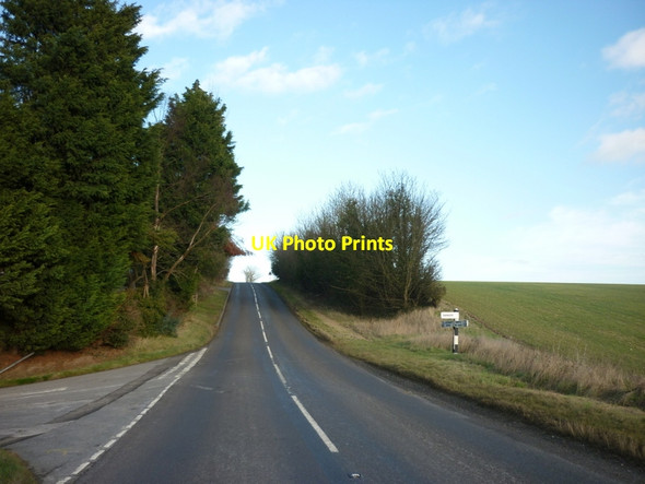 Photo 6"x4" The B1203 at the road to Swinhope Swinhope c2011