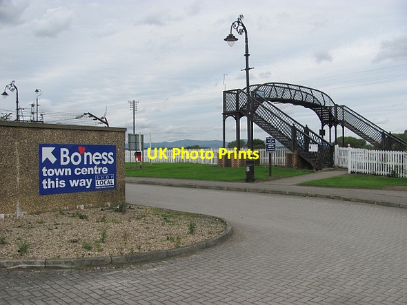 Photo 6"x4" Footbridge, Bo'ness Station Bo'ness c2011