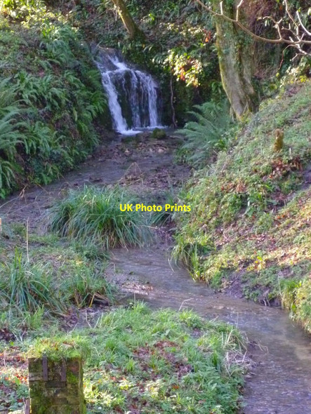 Photo 6"x4" Waterfall in Bignor Bignor c2012