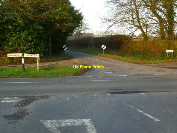 Photo 6"x4" Crossroads east of East Ashling East Ashling c2012