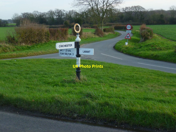 Photo 6"x4" Junction of Downs Road and West Stoke Road West Stoke\/SU8208 c2012