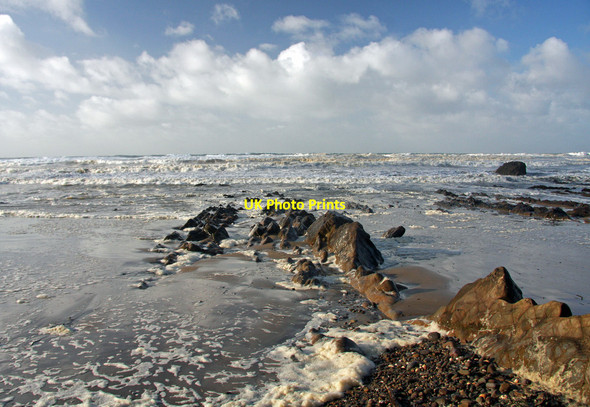Photo 6"x4" Windy day at Bude Bude\/SS2106 c2012
