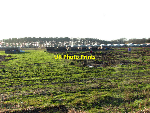 Photo 6"x4" Pig houses by Fourteen Acre Plantation, Swaffham Swaffham c2012