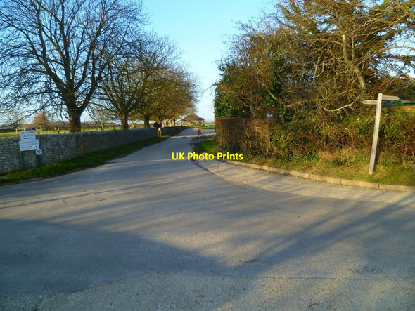 Photo 6"x4" Footpath change of direction at Itchenor Park West Itchenor c2012