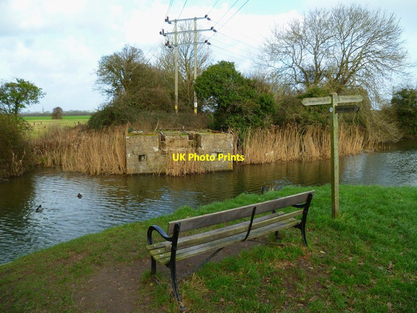 Photo 6"x4" Seat facing old drawbridge site Chichester c2012