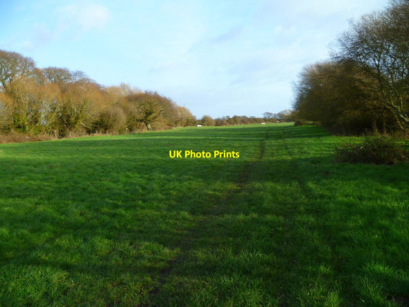 Photo 6"x4" Field footpath south of Marsh Farm Sidlesham c2012