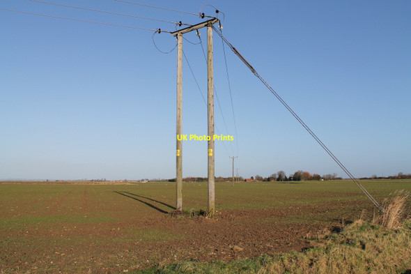 Photo 6"x4" Electricity Poles off Soulby Lane Wrangle c2012