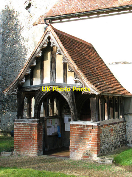 Photo 6"x4" St Mary's church in Burstall - the porch Burstall c2012