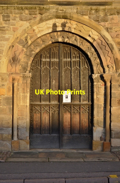 Photo 6"x4" Norman Doorway Leicester c2012