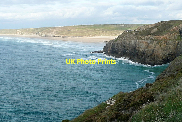Photo 6"x4" Towards Droskyn Point Perranporth c2011