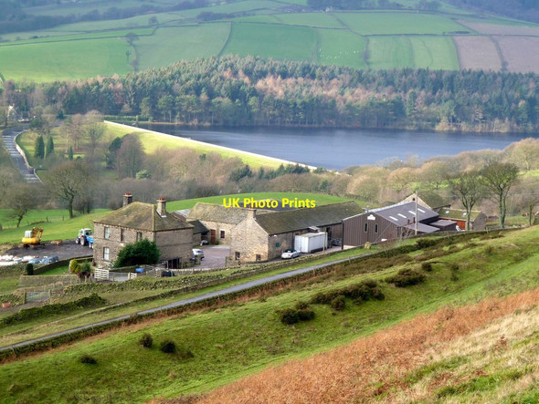 Photo 6"x4" View over Agden Reservoir High Bradfield c2012