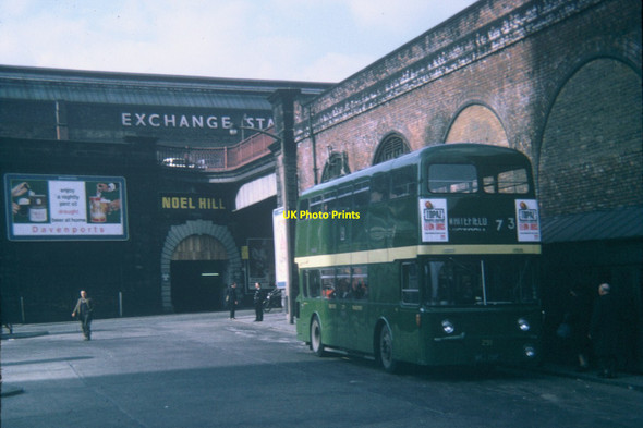 Photo 6"x4" Bus in Victoria Bus Station, Manchester Manchester c1969