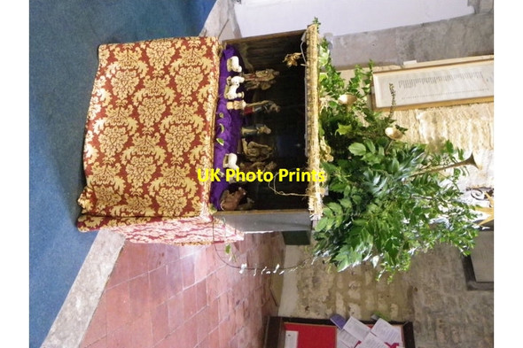 Photo 6"x4" Nativity scene, The Church of St Michael and All Angels Sopley c2012