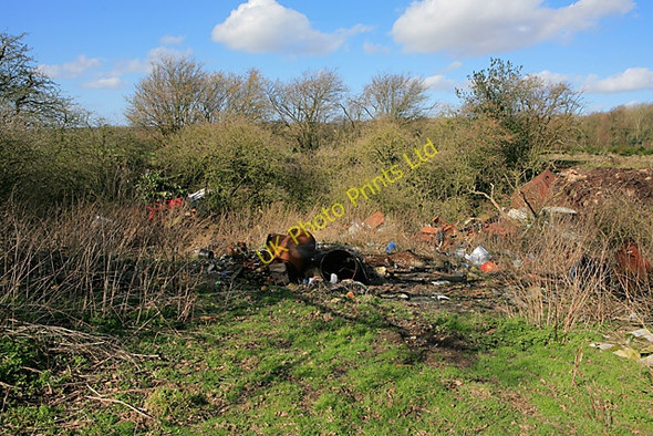 Photo 6"x4" Junk-filled pit on Wood Farm, nr Bramdean Bramdean c2007