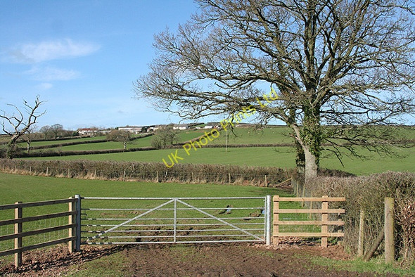 Photo 6"x4" Morchard Bishop: towards Sharland Farm Morchard Road c2007