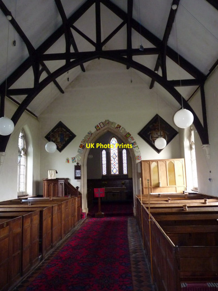 Photo 6"x4" St Mary's church interior Harley\/SJ5901 c2012