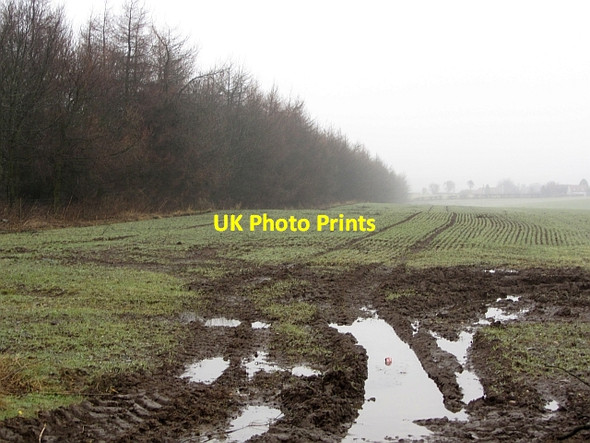 Photo 6"x4" Soggy field entrance Markinch c2012