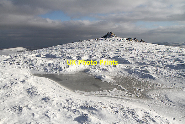 Photo 6"x4" Winter conditions on Cairn Law Talla Linnfoots c2012