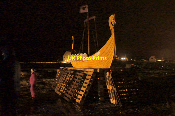 Photo 6"x4" The galley at Uyeasound Up Helly Aa 2012 Uyeasound c2012