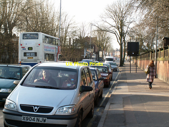 Photo 6"x4" Heavy traffic on Bristol Road, Bournbrook Bournbrook c2006