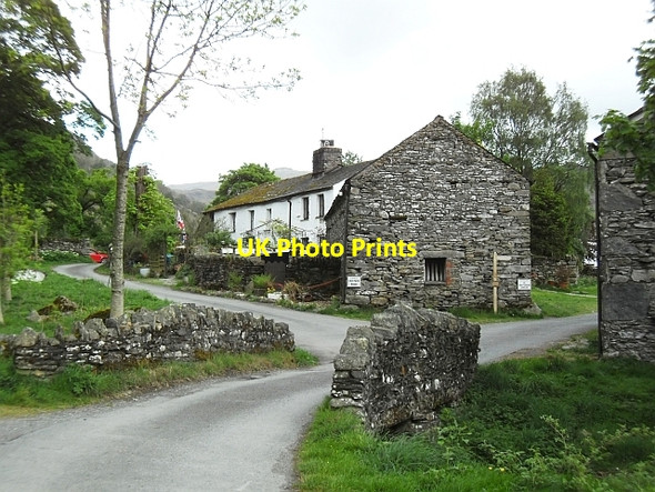 Photo 6"x4" Road bridge over a stream Watendlath c2011