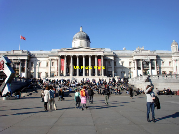 Photo 6"x4" Trafalgar Square and National Gallery, London SW1 Westminster c2012