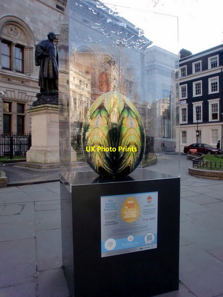 Photo 6"x4" Obsidian Egg, near Trafalgar Square, London SW1 Westminster c2012