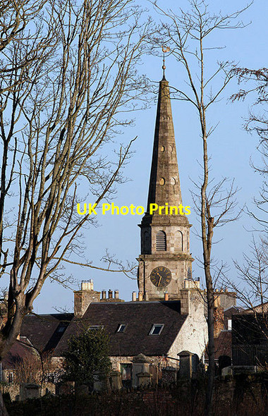 Photo 6"x4" The clocktower and spire of the Court House, Selkirk Selkirk c2012
