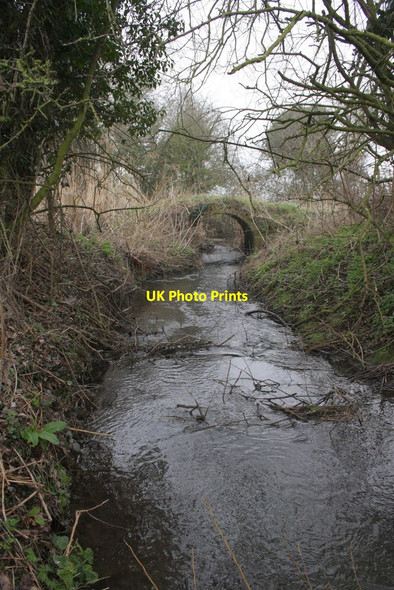 Photo 6"x4" Holywell Brook passes under farm track bridge Stanford in the Vale c2012
