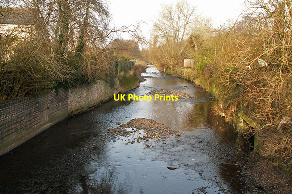 Photo 6"x4" River Rea downstream from Dogpool Lane bridge, Selly Park Moor Green\/SP0682 c2006