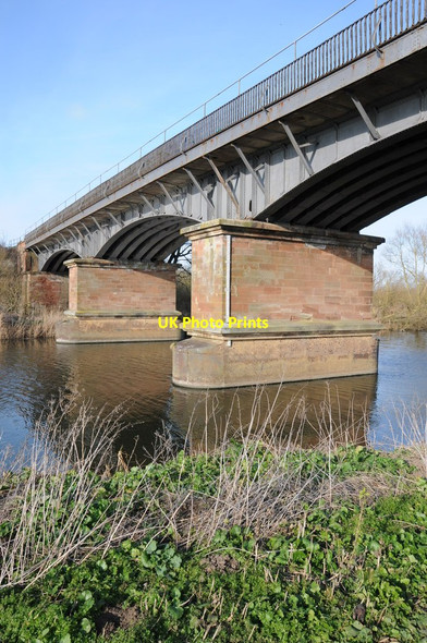 Photo 6"x4" Railway bridge over the Avon Defford\/SO9143 c2012