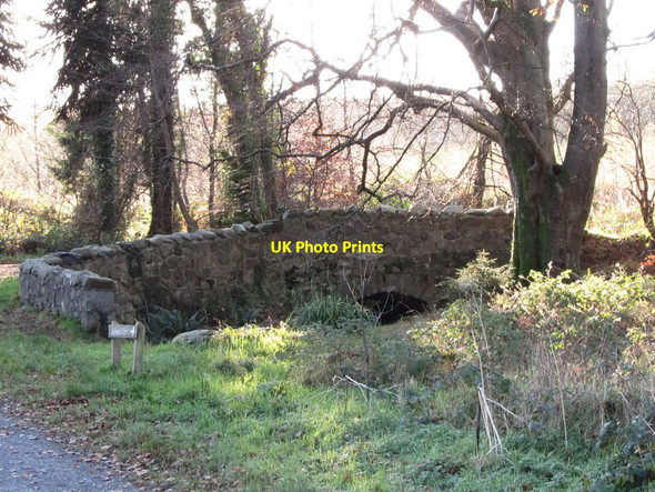 Photo 6"x4" Bridge over a stream flowing into Castlewellan Lake Castlewellan c2011