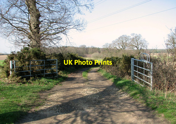 Photo 6"x4" Gate on the track to Sisland Carr Sisland c2012