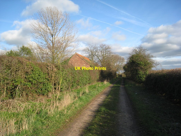 Photo 6"x4" Back lane, Flintham Flintham c2012