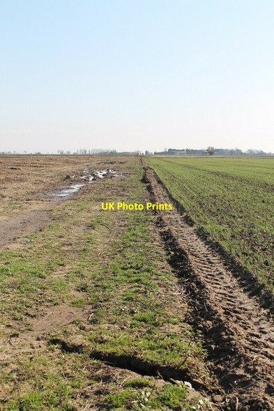 Photo 6"x4" Public footpath near Bottom Farm Fosdyke Bridge c2012