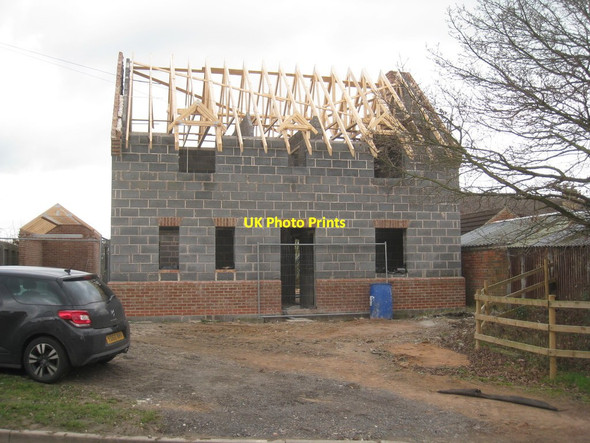 Photo 6"x4" New house Nether Broughton c2012