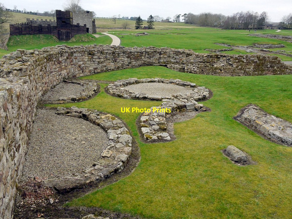 Photo 6"x4" South-west part of Vindolanda Roman Fort Birkshaw\/NY7765 c2012
