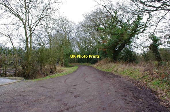 Photo 6"x4" Wood Lane, looking east, near Fairfield Bournheath c2012
