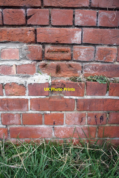 Photo 6"x4" Benchmark on building at Hall Place Farm Little Heath\/SU6573 c2012