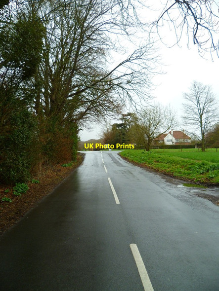 Photo 6"x4" Southbrook Road going north from West Ashling East Ashling c2012