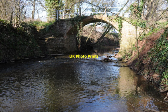 Photo 6"x4" Footbridge over the River Frome Bishops Frome c2012