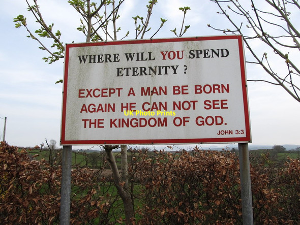 Photo 6"x4" Where will YOU spend eternity? - an Ulster preoccupation Milltown\/J1436 c2012
