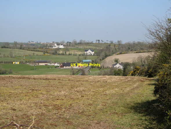 Photo 6"x4" View from Imdale Cross road to houses in the Lisnacreevy Townland Milltown\/J1436 c2012