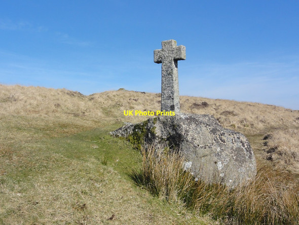 Photo 6"x4" Devonport Leat Cross Eylesbarrow c2012