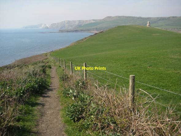Photo 6"x4" Coast path near Kimmeridge Bay Kimmeridge c2012