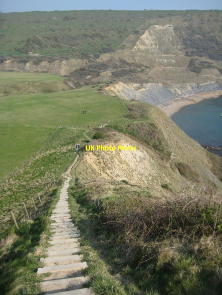 Photo 6"x4" Descent from Houns-tout Cliff Kingston\/SY9579 c2012