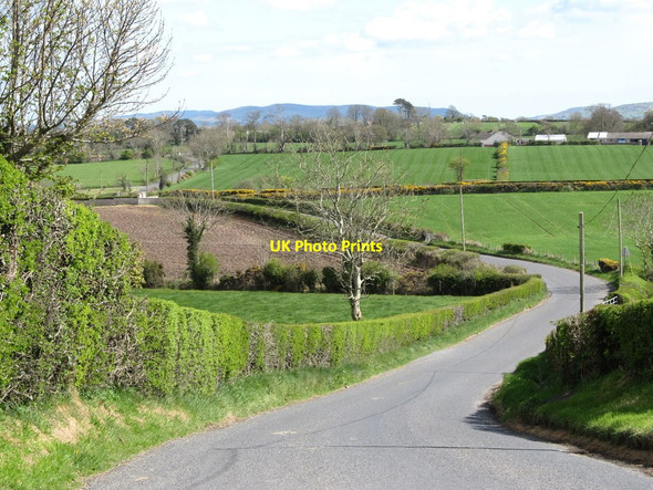 Photo 6"x4" The Drumlough Road east of Macfadden's Hillhead Rathfriland c2012