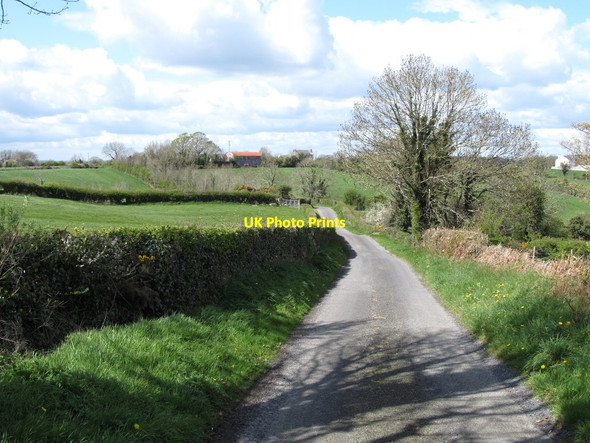 Photo 6"x4" View west-northwest along Greenhill Road Rathfriland c2012