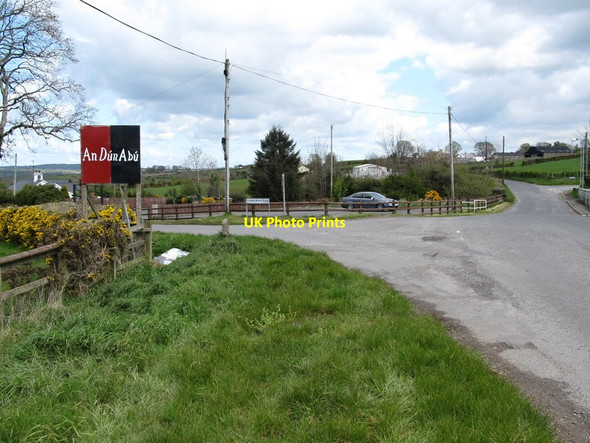 Photo 6"x4" GAA colours at Drumgath Cross roads Mayobridge c2012